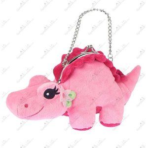 Gymboree Island Lily Pink Crocodile plush purse NEW